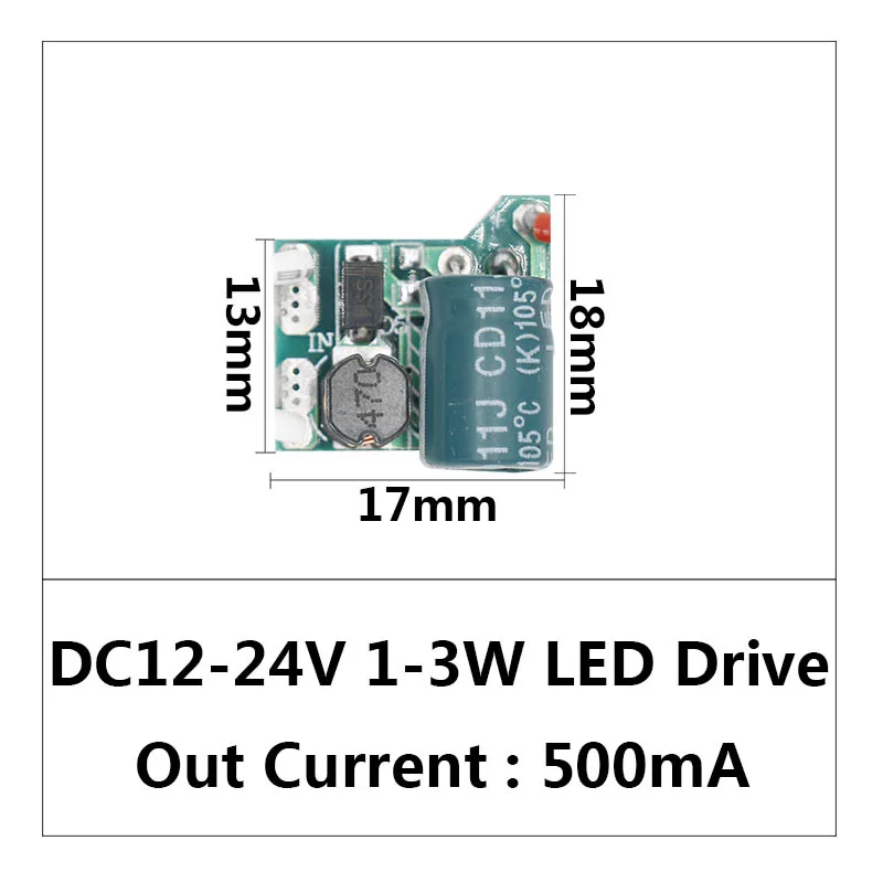 Светодиодный драйвер DC12-24V 3-12 Вт, 300 мА, источник питания, постоянный ток, автоматический контроль напряжения, светодиодный трансформатор