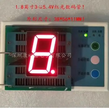 

10pcs X 1.8inch 1digit RED 5.4V 8 segment led display 18101AS-3/18101BS-3