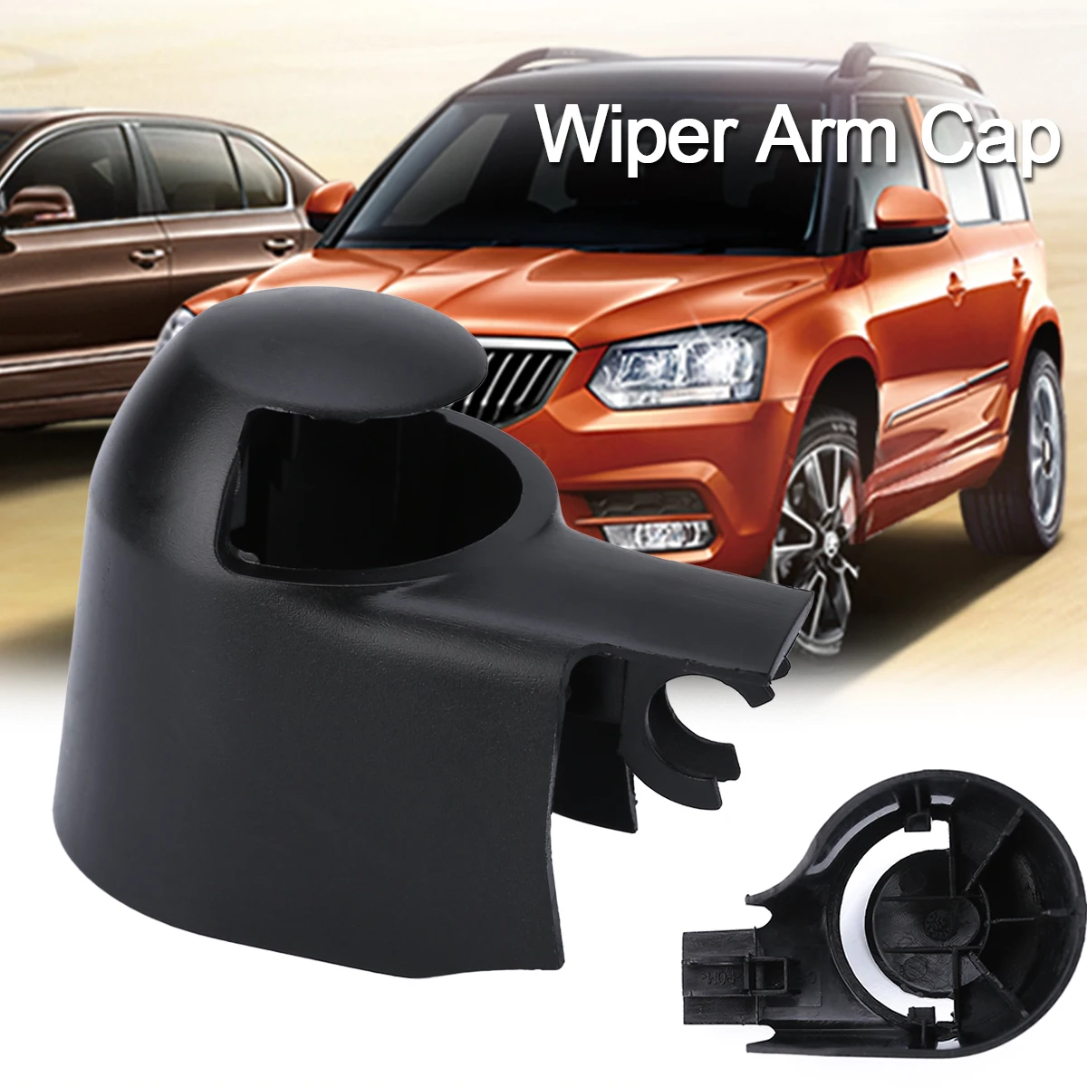 

For Skoda 1pc High Quality Black Plastic Rear Window Wiper Arm Cap Cover Support Fabia Roomster Superb