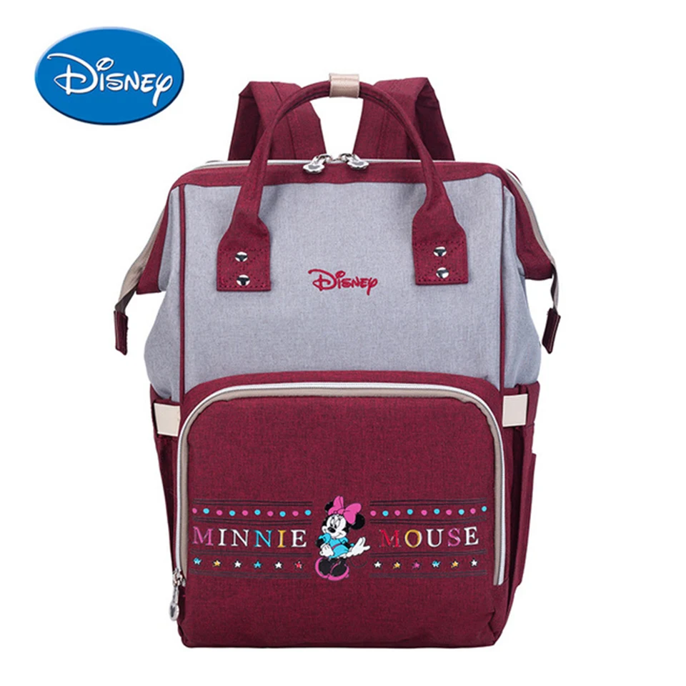 Disney Микки и Минни Маус сумки для подгузников Сумка для детской коляски путешествия рюкзак большой ёмкость Мумия средства ухода за кожей будущих мам