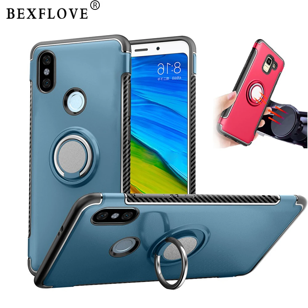 Чехол для Xiaomi Mi 8 Lite чехол A2 с кольцом и магнитной подставкой телефона Xiomi Redmi 5 Plus 6