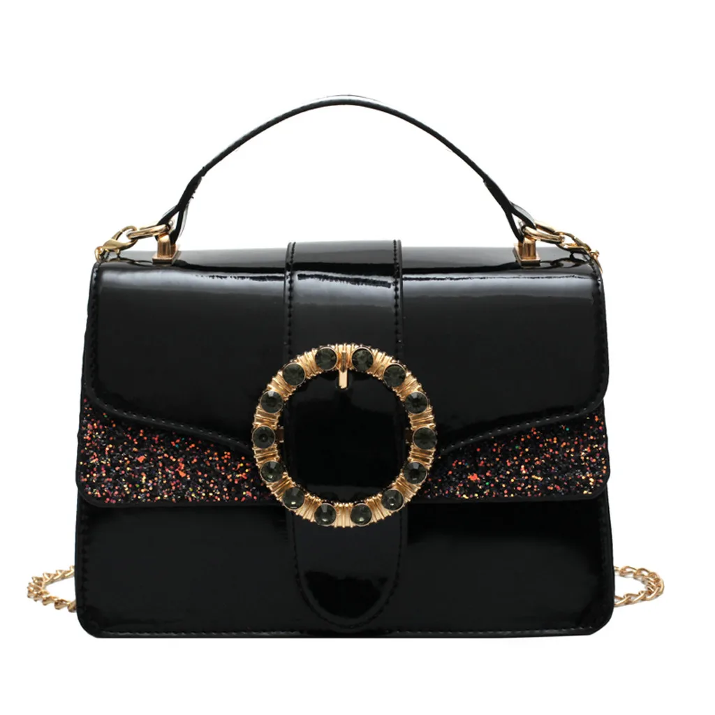 

MOLAVE Handbags Patchwork bags for Womens2019 Leather Sequins Crossbody handbag letter Shoulder Bag new hasp Messenger pocket424