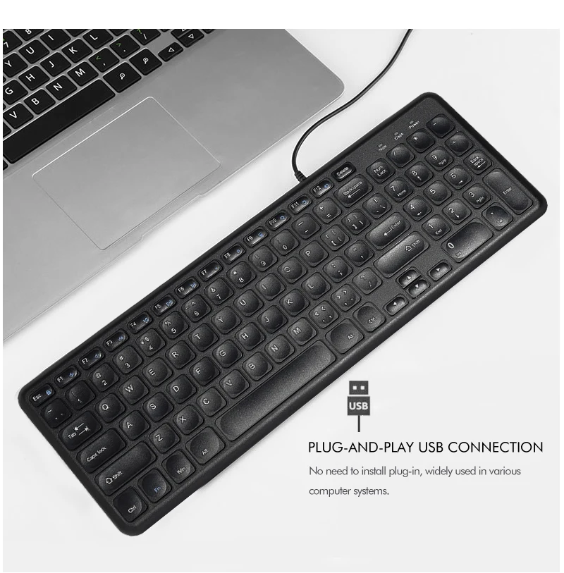 teclado fino para computador, computador, notebook, portátil,