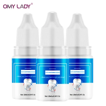

OMYLADY 3PCS Teeth Oral Hygiene Essence Whitening Essence Daily Use Effective Remove Plaque Stains Cleaning Product teeth Clean