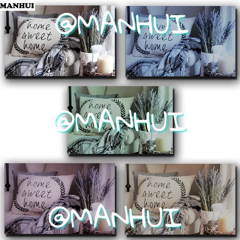 MANHUI DIY алмазная живопись вышивка украшение для гостиной серия полная квадратная