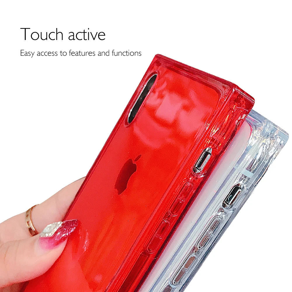 Ascromy-Simple-Square-Phone-Case-For-Appe-iPhone-XS-X-10-8-7-6-6S-Plus-8Plus-Cystal-Soft-TPU-Gel-Silicone-Back-Cover-Coque-Etui (3)