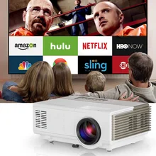 CAIWEI mini led projector WiFi Digital HDMI VGA USD AV port portable projector Android Airplay Proyector Video Games TV Show
