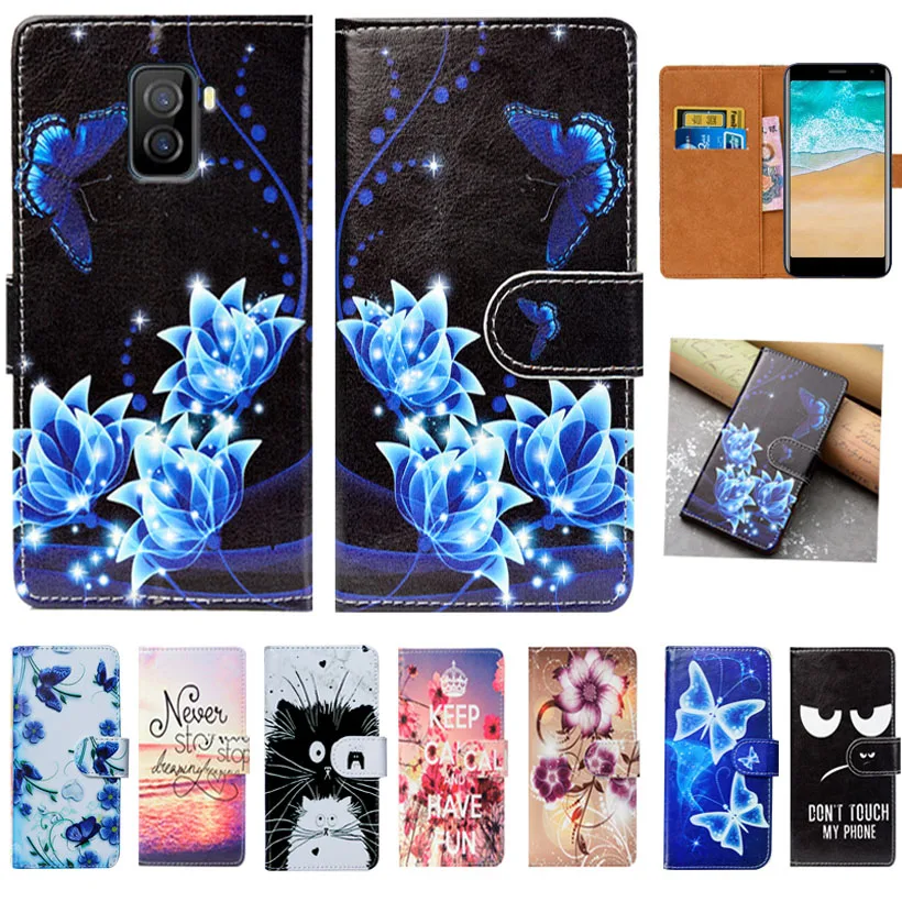 

For Jinga Pass 3G Case High Quality 5.0" Pu Leather Print Flip Wallet Case For Jinga Pass 3G Cover Book Case Bags