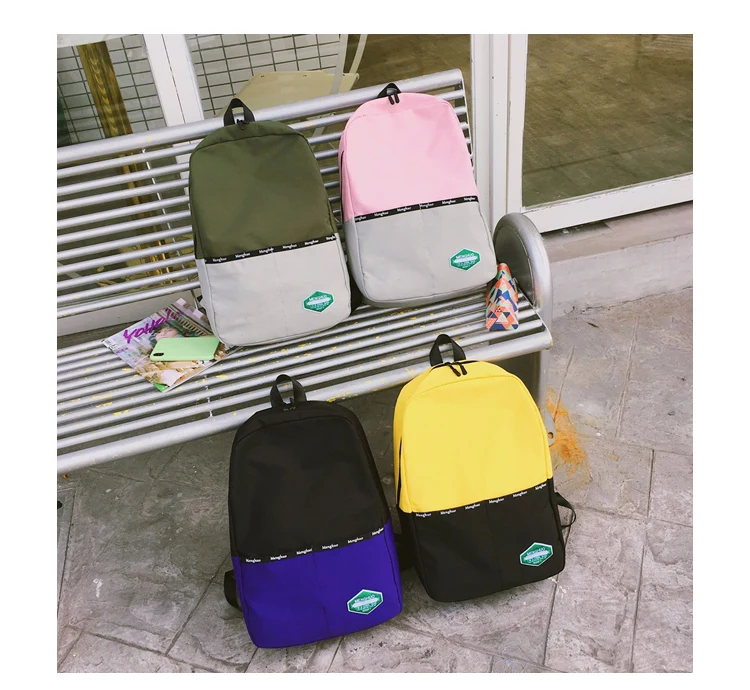 Menghuo Panelled Backpack Women School Backpack for Teenage Girl Fashion Men Travel Bag Unisex Rucksack Bolsas Mochila Sac A Dos_39-1_14