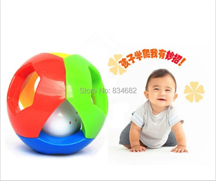 J G Chen 9 Cm Juguetes De Educacion Temprana Para Bebes Y Ninos Juguetes Educativos Bola De La Campana De Bebe Juguete De Bola De Color De La Musica Para Los Ninos Toys