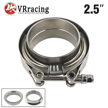 

VR - 2.5" SUS 304 Steel Stainless Exhaust V Band Clamp Flange Kit QUICK RELEASE CLAMP Male Female FLANGE OR NORMAL TYPE