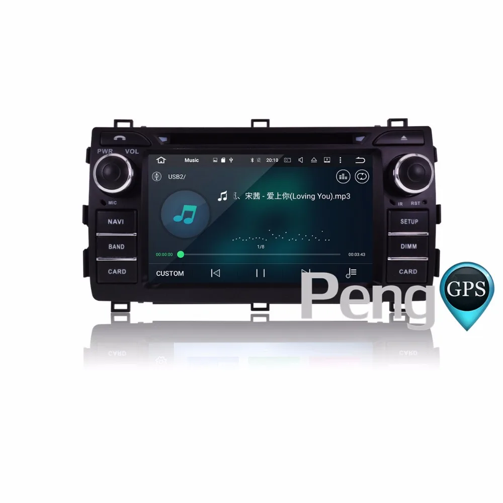 Excellent Android 8.0 Octa Core 2 Din Car CD DVD Player for Toyota Auris 2013 2014 2015 GPS Navigation Autostereo 1080P Video Headunit FM 5