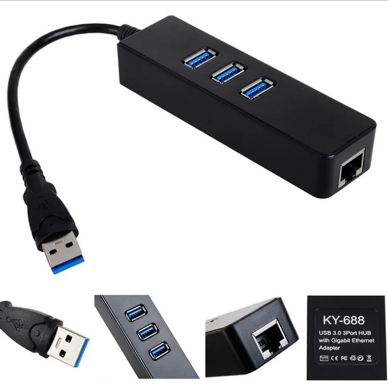 Rj45 соединительный узел Usb Ethernet 3 0 концентратор разветвитель для RJ45 гигабитный