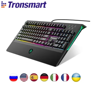 Tronsmart TK09R Mechanical Keyboard Gaming Keyboard USB Keyboard 104 Key with RGB Backlit, Macro, Blue Switches for Gamer,dota 2 Tronsmart TK09R Mechanical Keyboard Gaming Keyboard USB Keyboard 104 Key with RGB Backlit, Macro, Blue Switches for Gamer,dota 2
