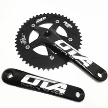 Q738 OTA Bicicleta placa dentária retro campo de liga de alumínio de corrida 48 T CNC manivela única velocidade do carro Bicicleta Crank & roda dentada