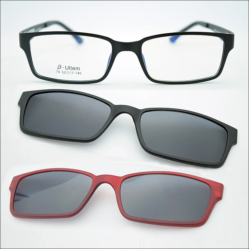 

Free Shipping Ultra-light Tungsten Titanium eyeglass Frame 3D Magnet Clip Sunglasses Myopia Functional Glasses Polarized JKK 79