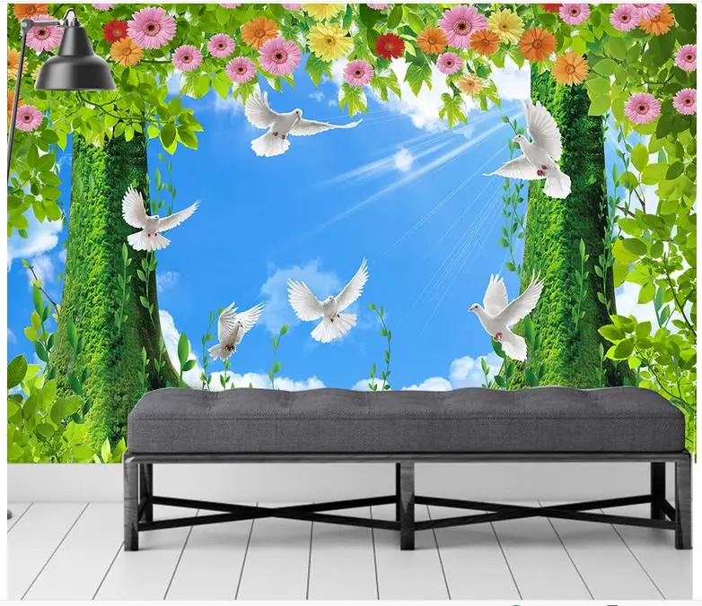 3d wallpaper custom 3d murals wallpaper Pastoral scenery