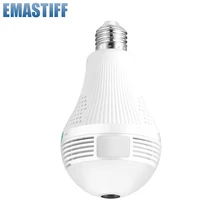 Wireless IP Camera Wifi 960P Panoramic FishEye Bulb Lamp Home Security CCTV Camera 360 Degree Home Security Burglar
