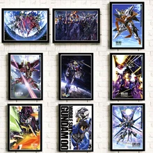 Wall Art Painting Pictures Printed Anime Poster Gundam Home Decor For Living Room Modern Artwork