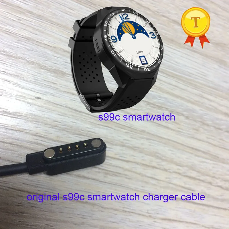 s99c smartwatch наручные часы phonewatch часы час Saat специальные 4PIN сильных магнитных зарядки зарядное устройство USB кабель для передачи данных