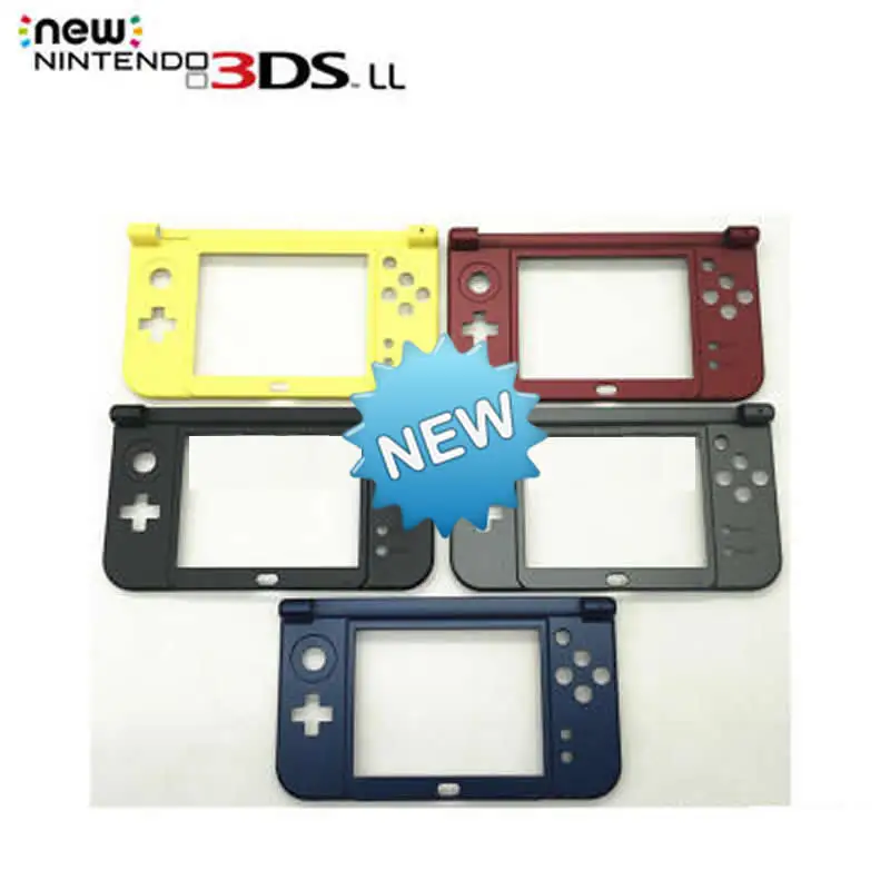 

Replacement Hinge Part Black Bottom Middle Shell/Housing Case C Face Middle Frame Case for 2015 Nintendo New 3DS XL