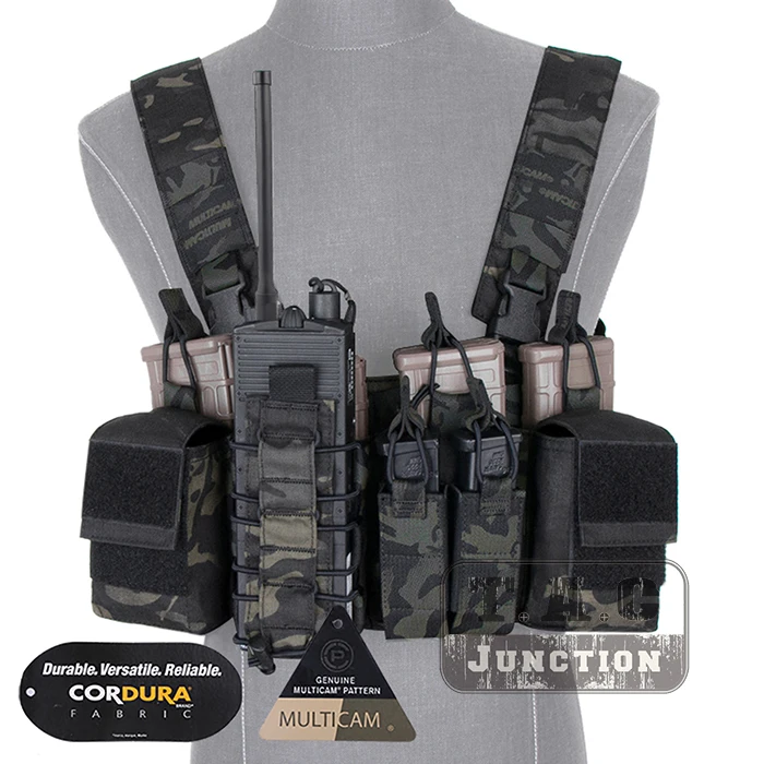

Emerson D3CR Disruptive Environments Tactical Chest Rig EmersonGear Combat Airsoft Hunting Vest W/ Mag Multi-Purpose Pouches