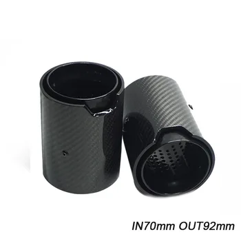 

IN 70mm out 92mm Real Carbon Fiber Exhaust tip For M Performance exhaust pipe M2 F87 M3 F80 M4 F82 F83 M5 F10 M6