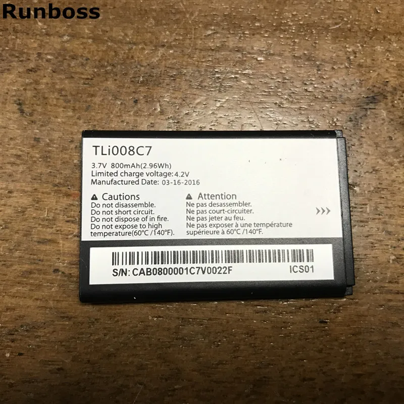 

Runboss Battery for Alcatel TLi008C7 3.7V 800mAh Batteria