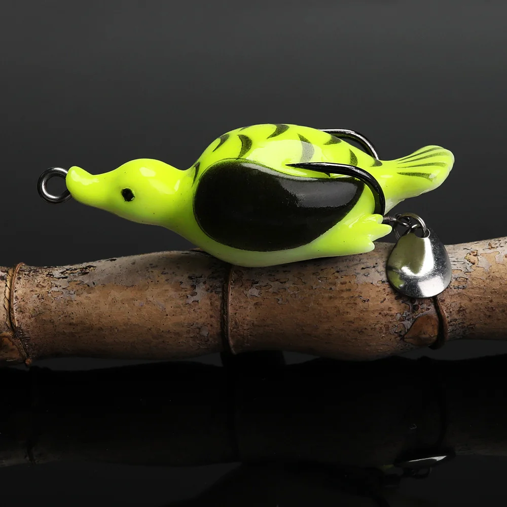 

VTAVTA Duck Artificial Silicone Bait 6.5cm 13g Soft Plastic Lures Pike Wobblers for Fish Soft Bait with Spoon Fishing Lure Forg