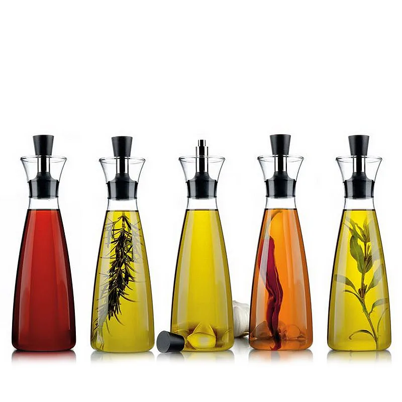 Buy 500ML Glass Cruet Olive Oil Bottle Pourer Vinegar