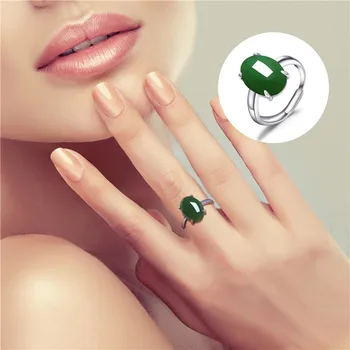 

Women Fairy s 2020 Direct Selling Anel Masculino Tangjing Natural Hetian Temperament Opening Finger S925 Adjustable