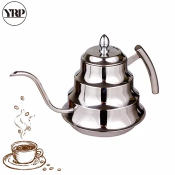 

YRP 1200ML Stainless Steel Gooseneck Coffee Pot Pour-over Coffee Kettle with Filter Coffee Maker Hand Drip Tea Percolator Teapot