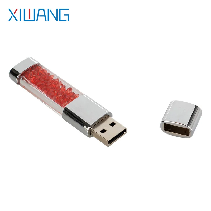 USB флешка 64 ГБ 4 ГБ металлический Флешка 16 Гб usb-накопитель с украшением флеш-накопитель 32 ГБ Флэшка Кристалл 8 Гб usb-носитель Flash 128 ГБ Подарочный логотип