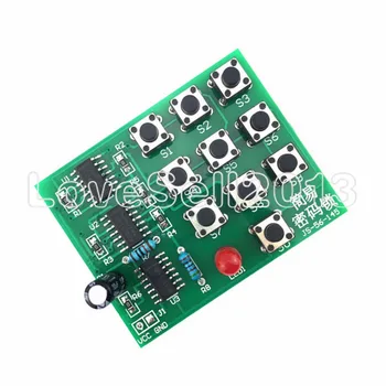 

1 Set Multi-Functional Coded Lock Suite Simple Electronic Circuit Password Lock Module Training Parts DIY Kits