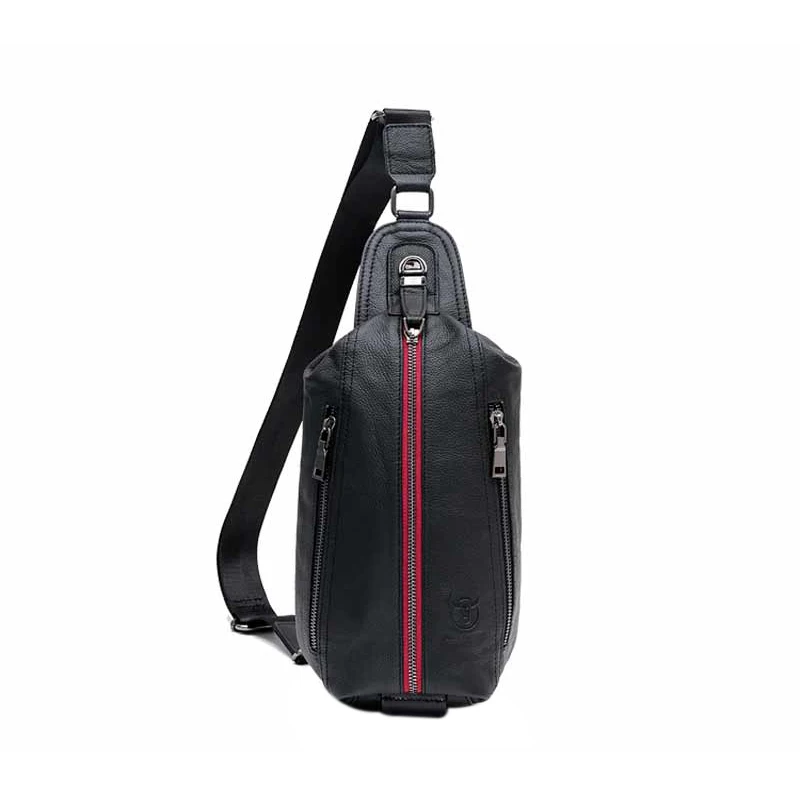 

BULLCAPTAIN Men's Shoulder Bags Fashion Genuine leather Crossbody Bags Male casual messenger bag sling chest bag