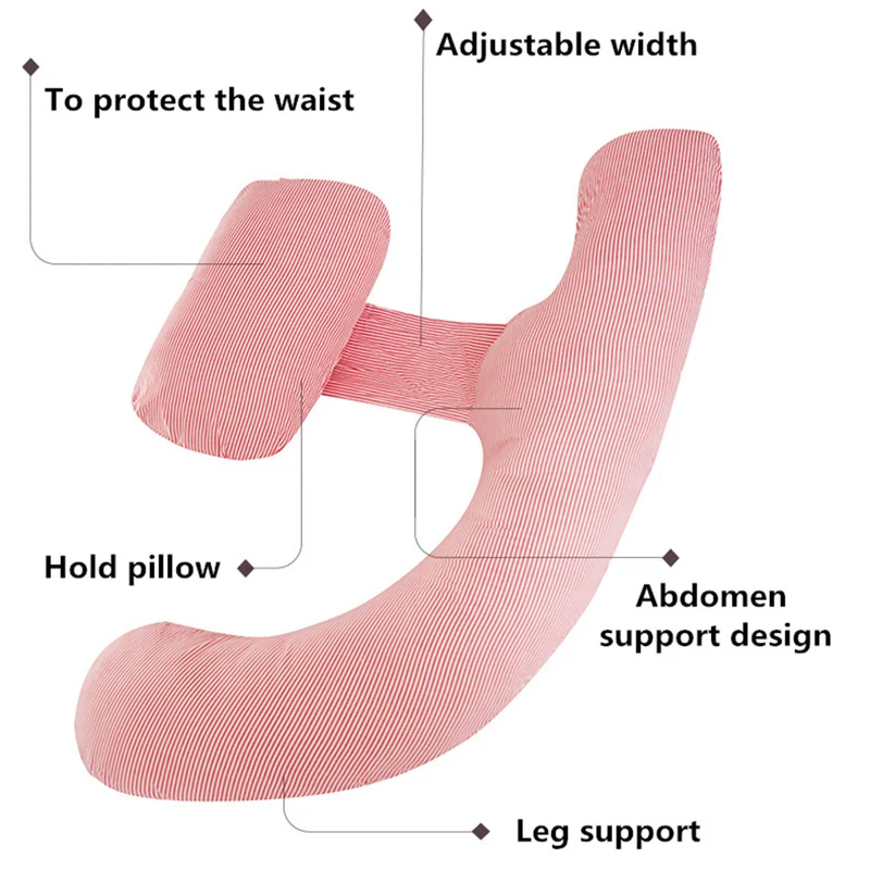Регулируемая подушка для тела для беременных женщин 140*60 см Грудное вскармливание талии поддержки живота подушки для беременных