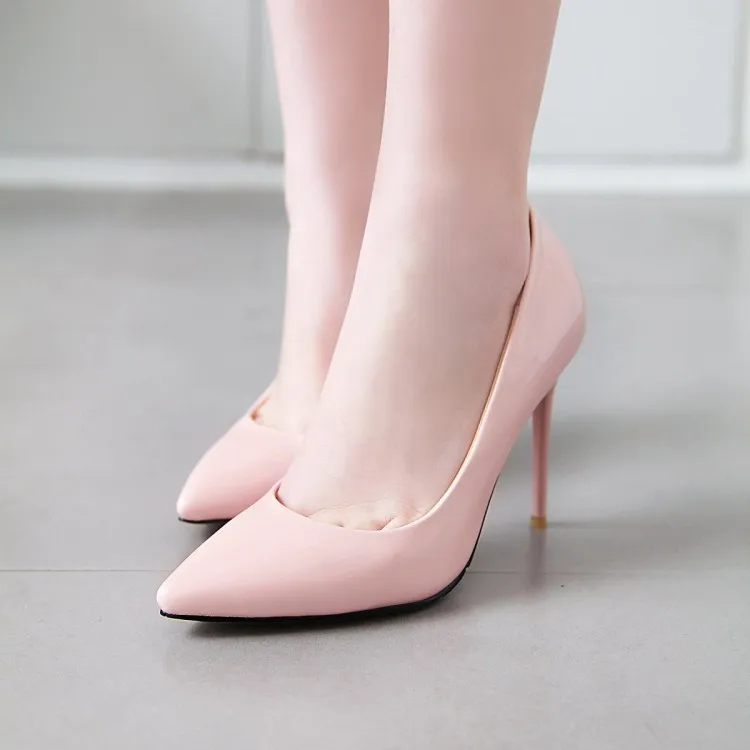 

Big Size 11 12 13 14 15 ladies high heels women shoes woman pumps Pointed Shallow mouth Package toes Fine with Single shoes