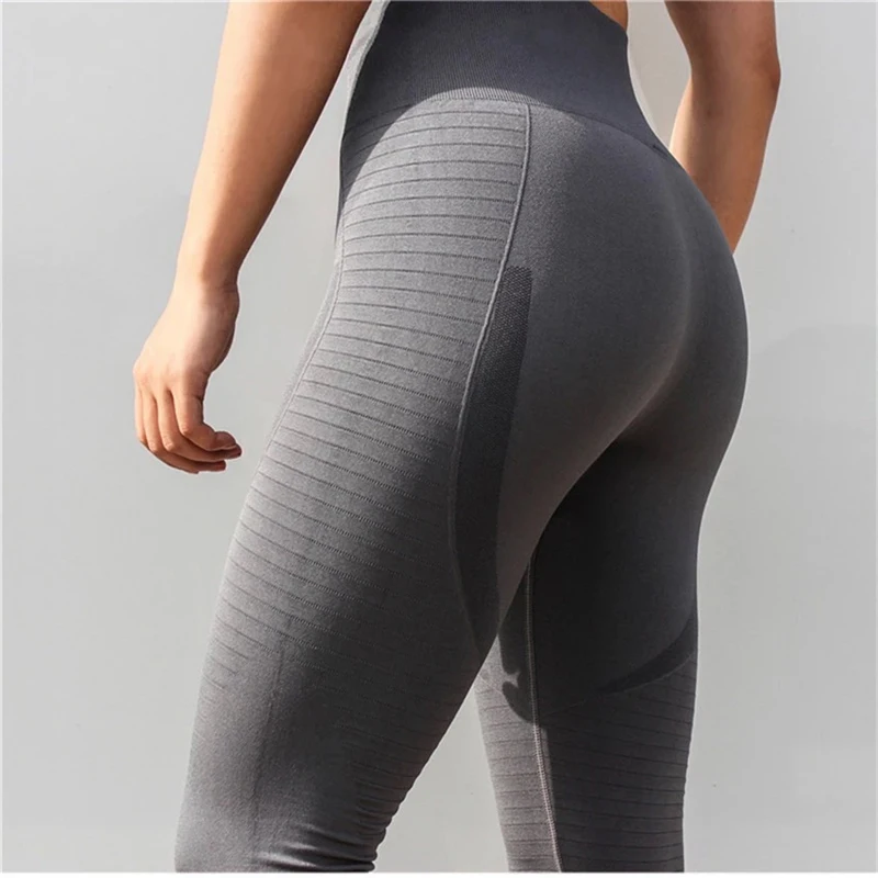 

Women High Waist Yoga Pants Tummy Control Workout Running Sport Pants Stretch Yoga Leggings Sexy Gym Training Tights