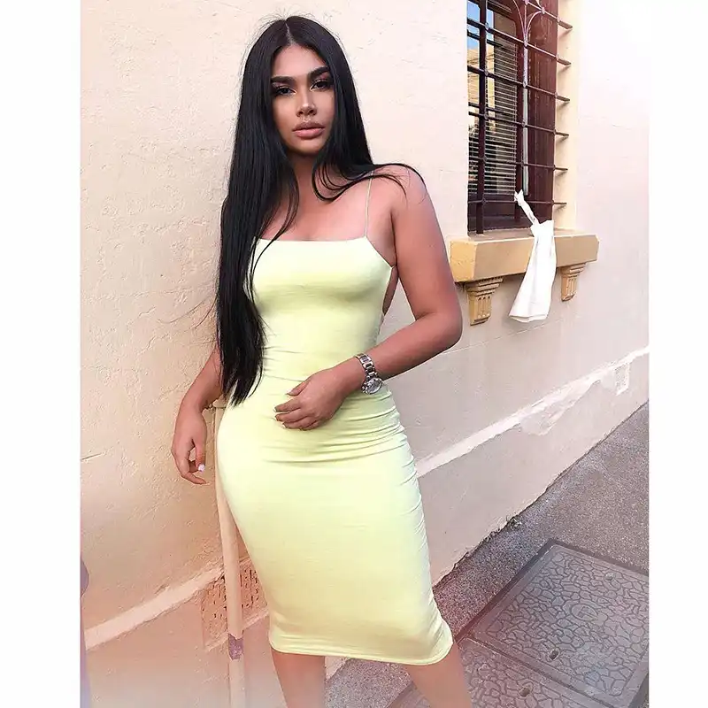lime midi dress