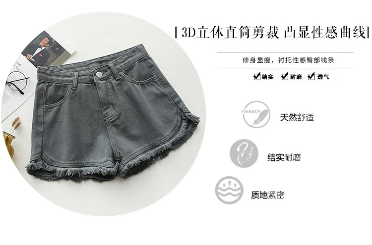 4 цвета джинсовые шорты для женщин хорошее качество Kwaii 2019 лето новый бренд Модный Тонкий Повседневный плюс размер женские s шорты с высокой
