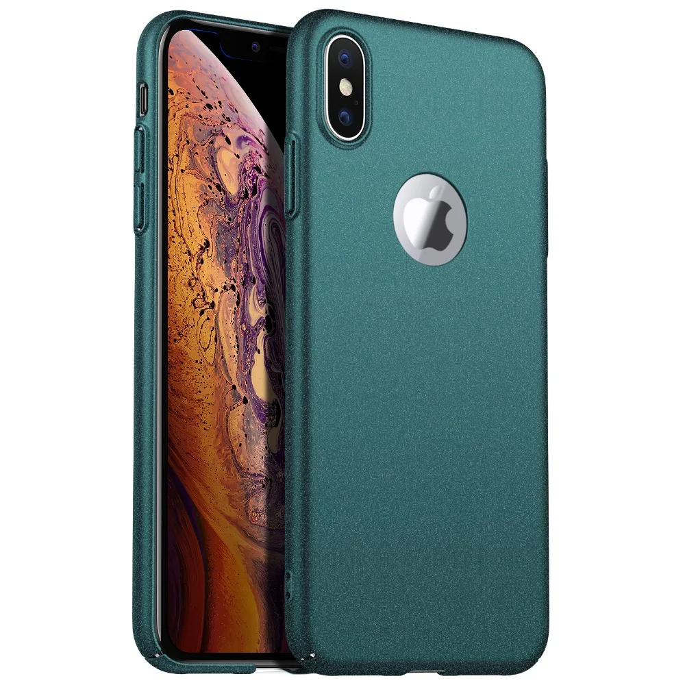 Для iPhone XS Max X XR чехол, ультратонкий минималистичный тонкий защитный чехол для телефона задняя крышка для iPhone 8 7 6s Plus