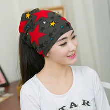 Модная женская шапка, осенне-зимние шапки, повседневные шапочки для девочек со звездами, теплые шапки с защитой ушей, шерстяная шапка, красивый шарф Swag cap