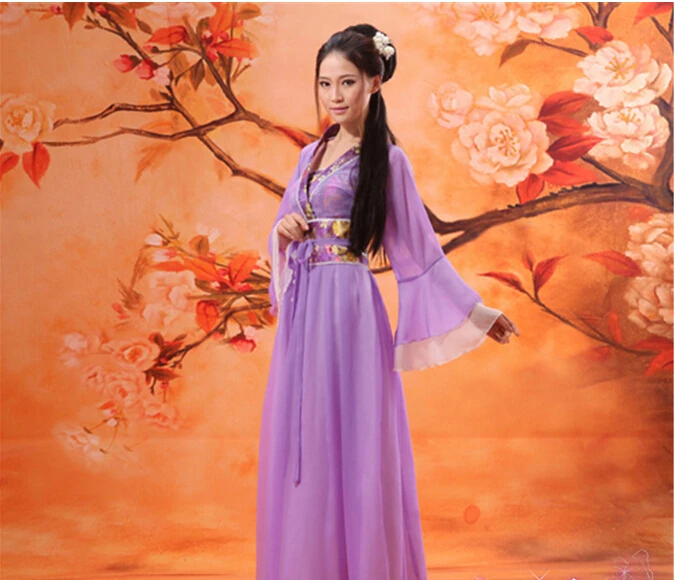 

New Design Chinese Style Ancient Costume Fairy Dress Performances of Classical Dance Costumes Dress Chiffon Dress