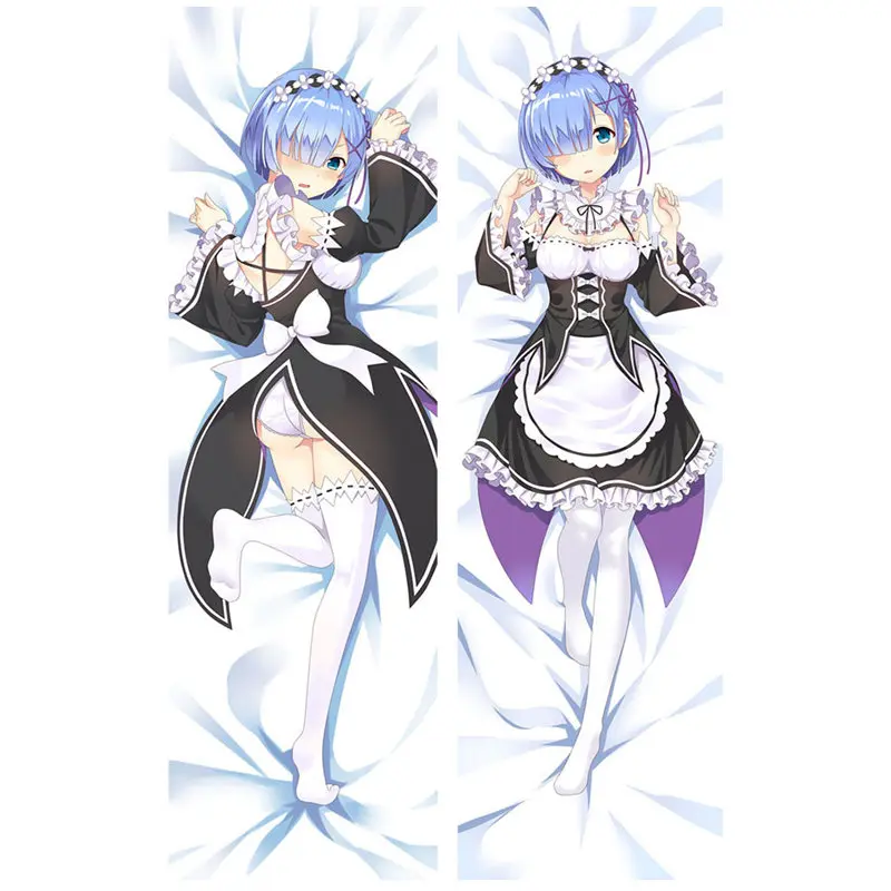 

Anime RE ZERO Starting Life In Another World Pillow Covers Rem Emilia 3D Double-Sided Bedding Hugging Body Pillowcase For GIfts