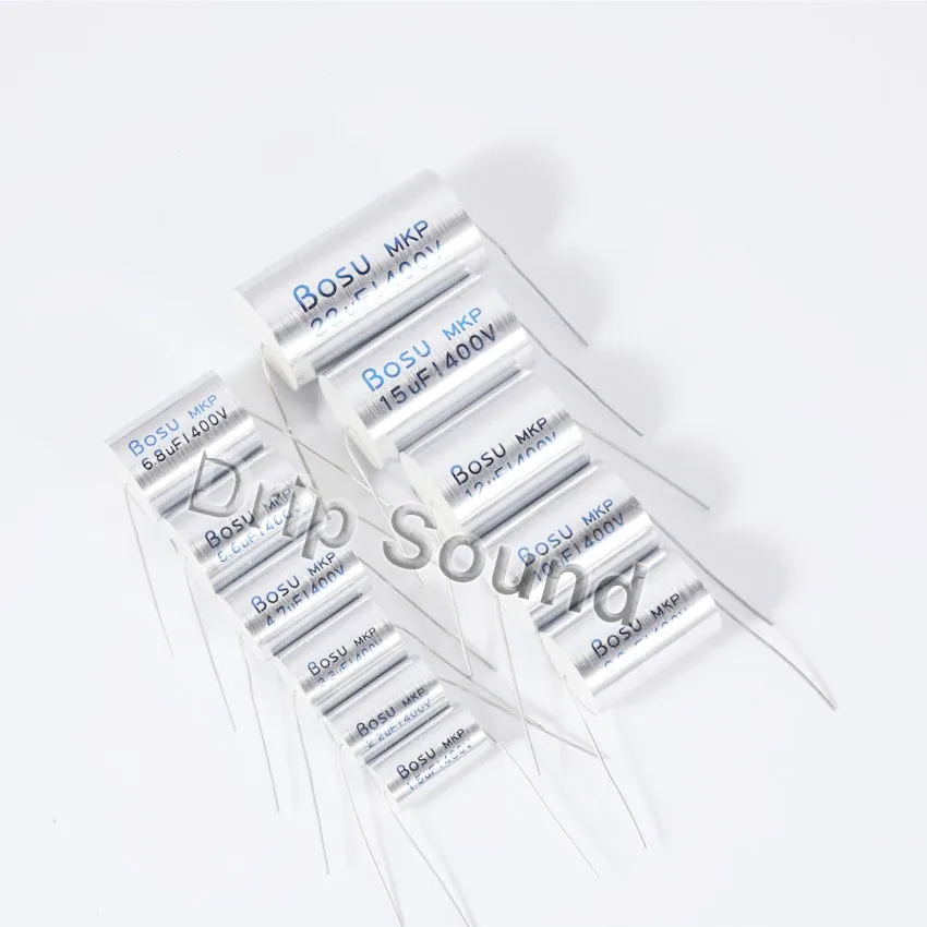2pcs 1.0uF-4.7uF 400V MKP Metallized Polypropylene Film Non-Polarity Capacitor for Speaker Frequency Divider Amplifier Crossover
