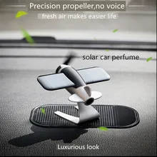 Автомобильный освежитель воздуха на солнечных батареях, Воздушный самолет, освежитель воздуха с твердыми ароматными духами, автомобильный Стайлинг, украшение, аксессуары