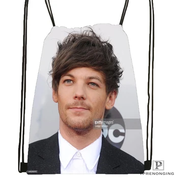 

Custom Louis Tomlinson Drawstring Backpack Bag Cute Daypack Kids Satchel (Black Back) 31x40cm#180531-03-09