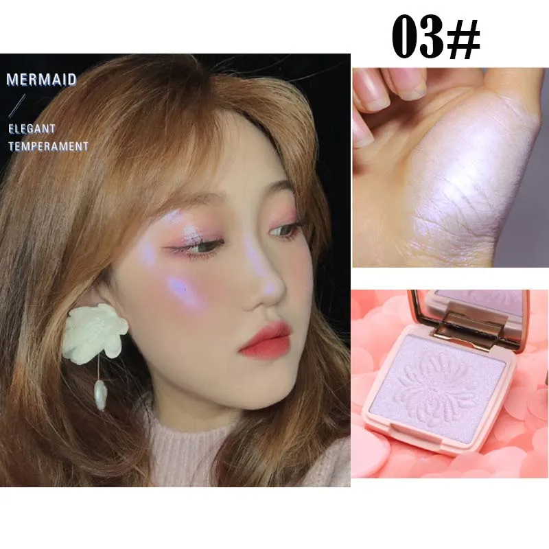 03 Novo полярное мерцание highlighter порошок 6 цветов контурирующий лицо макияж бронзатор водонепроницаемый запеченный металлический хайлайтер BN118 - Цвет: 03