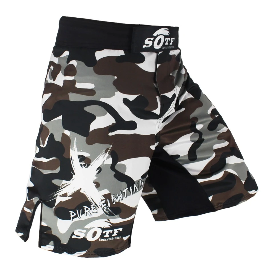 Men's Boxing Shorts Printing MMA Pants Fight Grappling Shorts Polyester