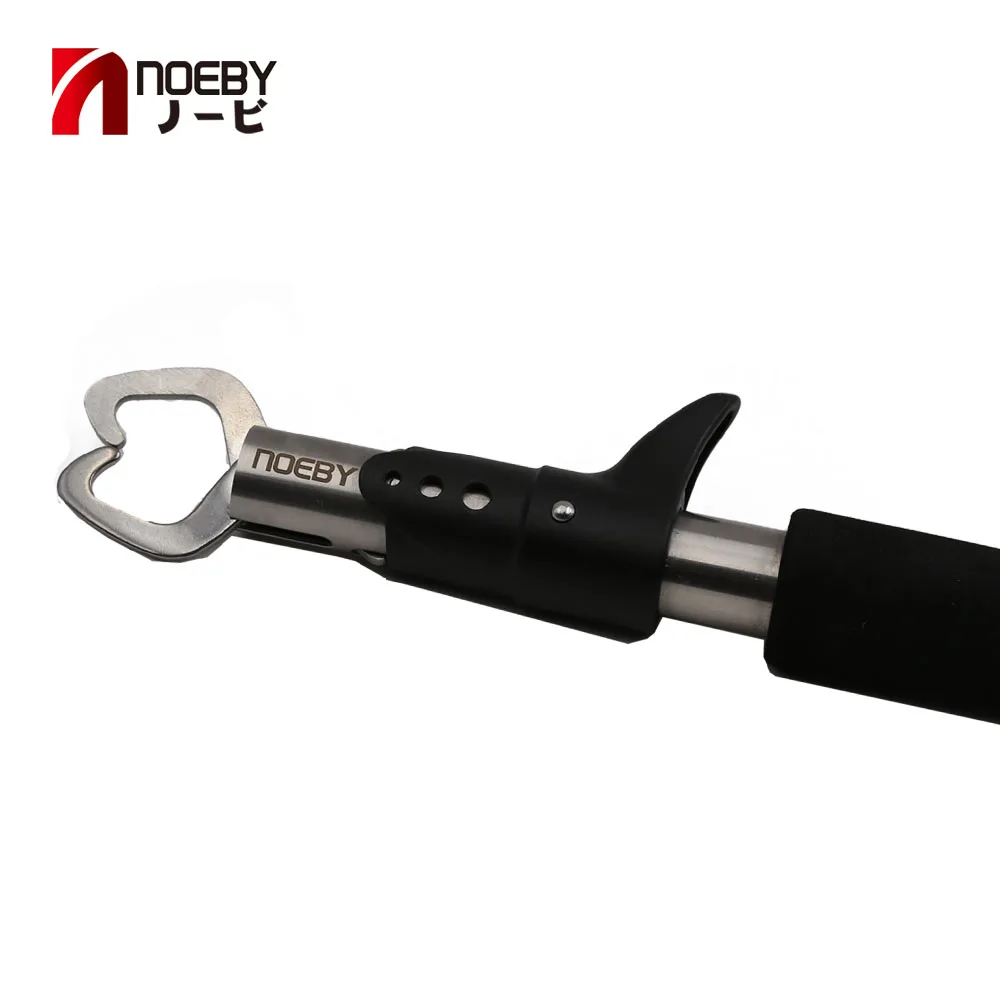 Fishing Gripper Fishing Tools Noeby 22cm Fishing Gripper Portable Stainless Steel Fish Lip Controller Handle Grab Fishing Tackle Plier Holder
